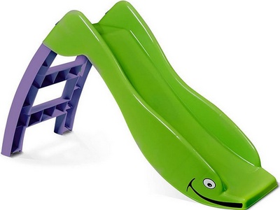 Горка игровая зелено-фиолетовая